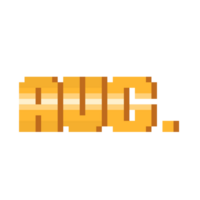 Pixel Art Gold Short August Text. png