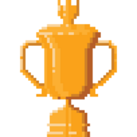 píxel Arte campeón dorado taza icono 2 png