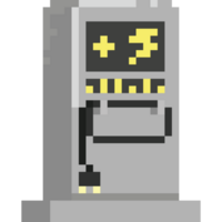 Pixel art ev charger station icon png