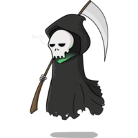 Cartoon Boring reaper character png