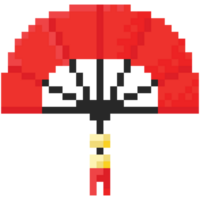 pixel arte rosso Cinese soffio 2 png
