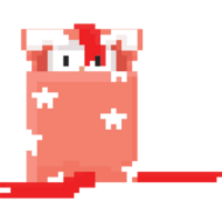 Pixel Kunst Hase Öffnung Geschenk Box png