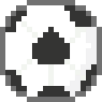 Pixel art soccer ball icon png