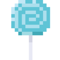 Pixel art spiral lollipop icon png