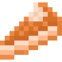 Pixel art piece of a apple pie png