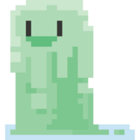 Pixel art slime monster character 3 png