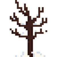 pixel arte inverno albero 5 png