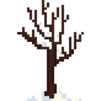 pixel arte inverno albero 6 png