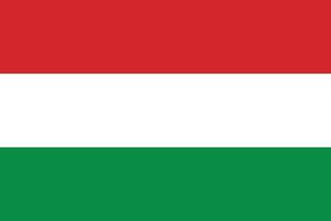 Hungary national flag.Hungary flag in the proper ratio vector