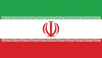 Iran national flag.Iran flag in the proper ratio vector