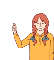 poco ragazza è Tenere hashtag simbolo offerta per uso cartello per etichetta amici nel sociale media messaggi png