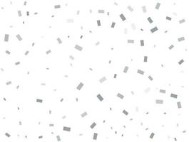 Modern Light silver Rectangular glitter confetti background. Confetti celebration, Falling Silver abstract decoration for party, birthday celebrate, anniversary or event, festive.  Vector