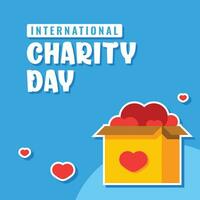 International Charity Day Design Celebration vector