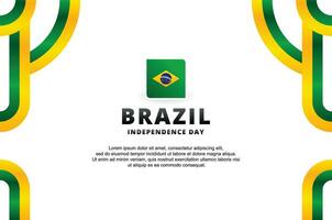 Brasil independencia día diseño modelo vector