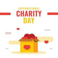 International Charity Day Design Celebration vector