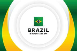 Brazil Independence Day Design Template vector