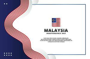 Malaysia Independence Day Design Template vector