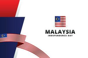 Malaysia Independence Day Design Template vector