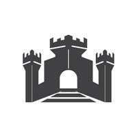 Castle logo vector illustration template