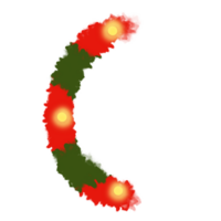 Parenthesis, Red , green and yellow , Christmas png