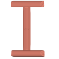 Pink 3d uppercase letters, Alphabet I png