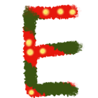 Christmas alphabet E png