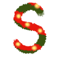 Christmas alphabet S png