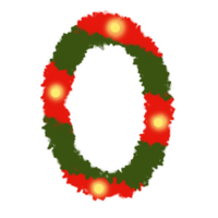 Weihnachten Alphabet Ö png