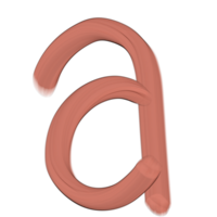 Rosa 3d Kleinbuchstaben Briefe, Alphabet ein png