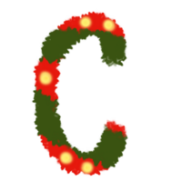 Christmas alphabet C png