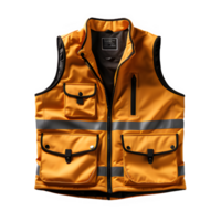 safety vest equipment ,Miner safety equipment isolated on transparent background ,generative ai png