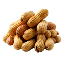 peanuts isolated on transparent background ,generative ai png