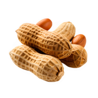 peanuts isolated on transparent background ,generative ai png