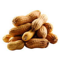 peanuts isolated on transparent background ,generative ai png