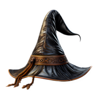 witch hat isolated on transparent background ,generative ai png