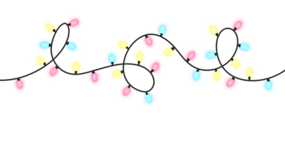 Weihnachten Beleuchtung Zeichenfolge glühend png