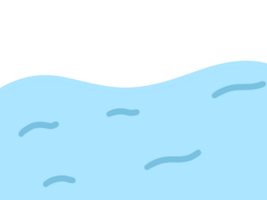 desenho animado água onda png