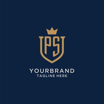 PD inicial proteger corona logo vector