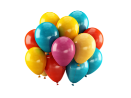 Balloons, Balloons Png, Happy Birthday balloons transparent background AI Generative png