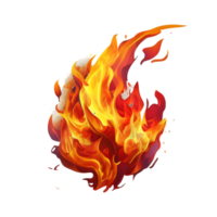 Feuer, Feuer png, Feuer mit transparent Hintergrund ai generativ png