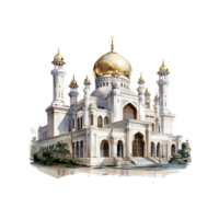 Mosque With Transparent Background AI Generative png