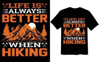 The mountain t shirt design vector