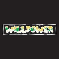 Willpower lettering text typography dark t shirt design on black background vector