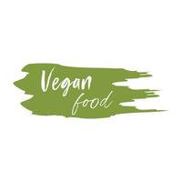 Fresh, organic, vegan, gluten free, eco friendly, locally grown, healthy food stickers. Vegan food logo labels and tags. Natural products signs in hand drawn style. vector