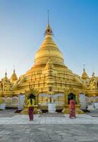 Mandalay, Myanmar -2013 Kuthodaw Pagoda in Mandalay, Myanmar photo