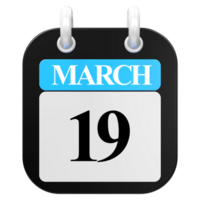 march 19th calendar icon png