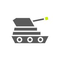 Tank icon gradient green blue colour military symbol perfect. vector