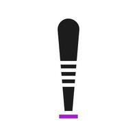 Baseball icon solid purple black sport symbol illustration. vector