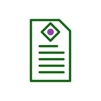 Paper icon duotone green purple colour chinese new year symbol perfect. vector