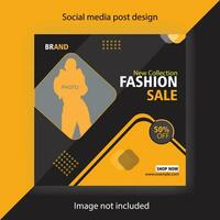 Digital business marketing banner for social media post template vector